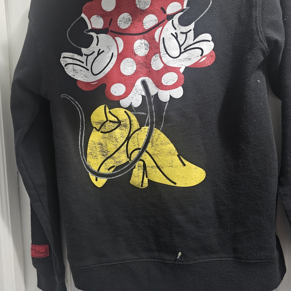Disney Black Hoodie with Red and Yellow Character Design Minnie Mouse - Picture 5 of 7